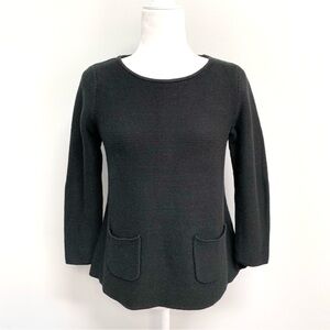 NWT LOFT Pocket Front Scoop Neck Sweater Sz S